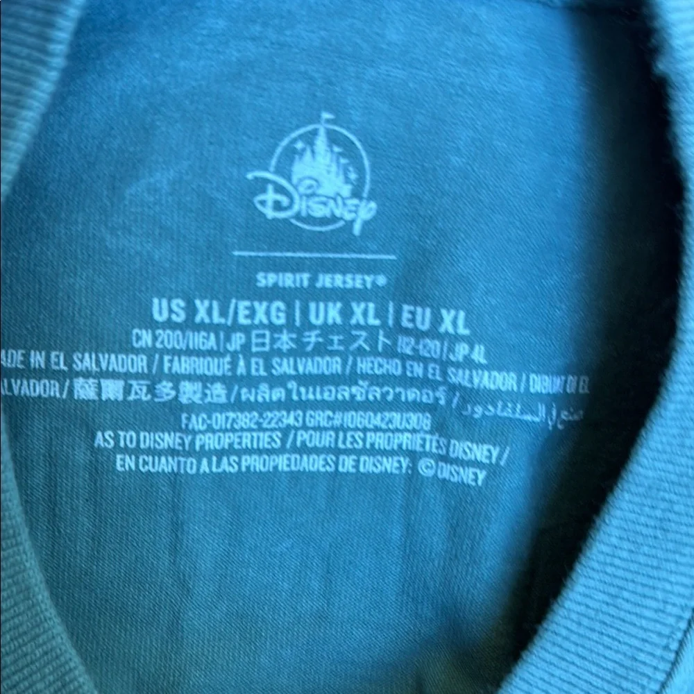 Disney Haunted Mansion Spooky Glow in the Dark Blue Graphic Tee - Picture 6 of 6